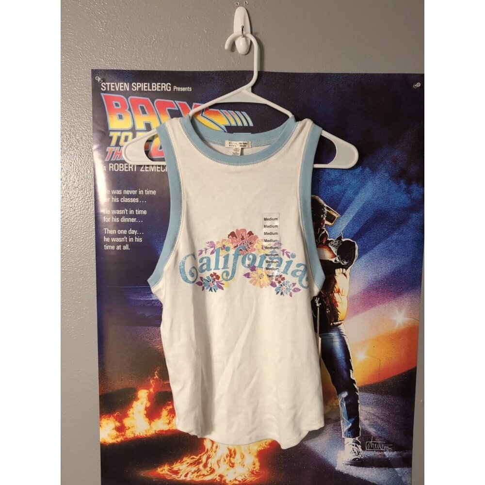Billabong X The Salty Blonde Top Junior Size M California Tank Graphic T Shirt